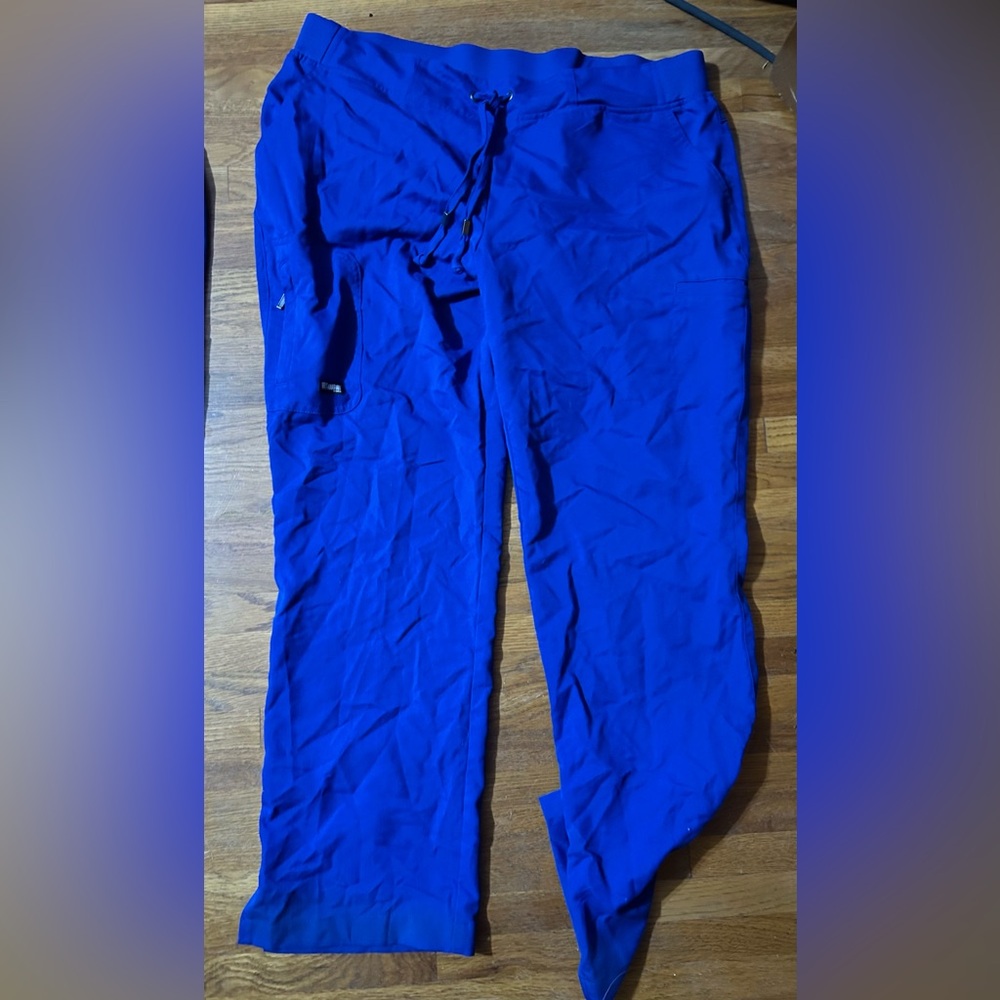 Greys Anaromy scrub bottoms, large, Blue